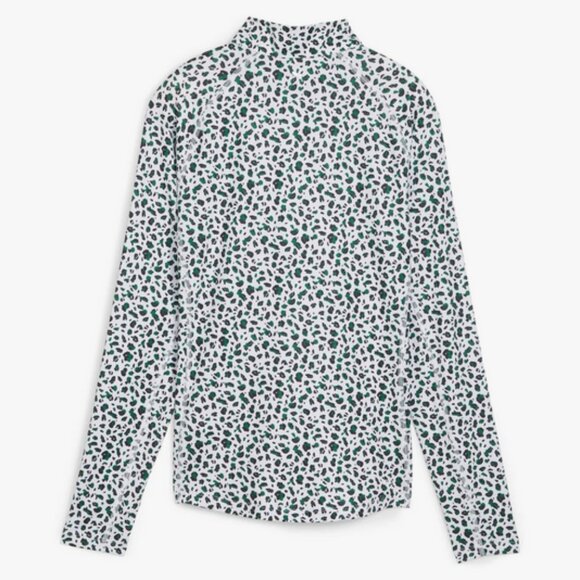 Puma Women's YouV Leopard Golf 1/4 Zip Green NWT - Picture 5 of 14